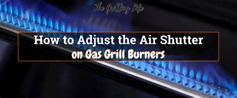 jenn air gas burner adjustment